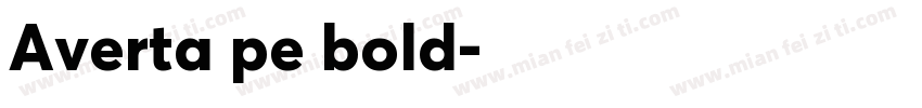 Averta pe bold字体转换